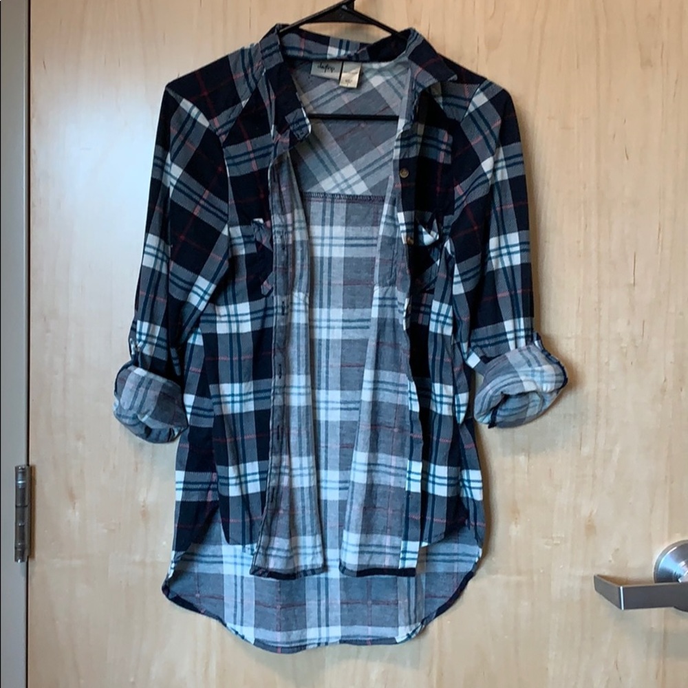 Blue and red Plaid shirt